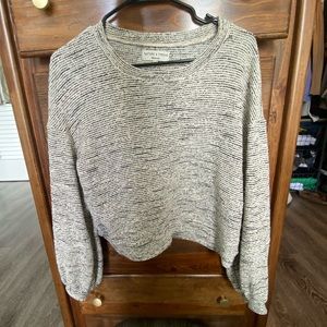 Madewell Balloon Sleeve Cropped Sweater